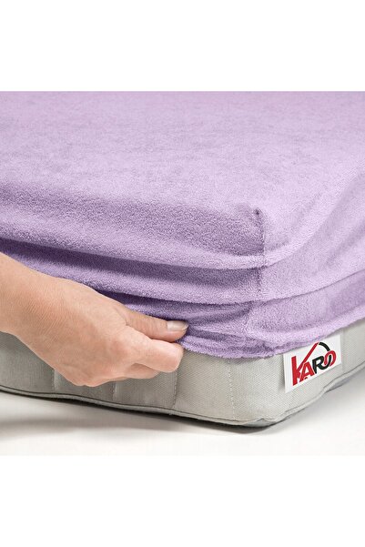 NO BRAND Cearșaf de pat din frotir cu elastic 140x200 Thistle 036 grosime 200...