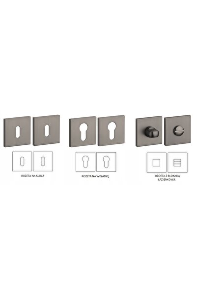 NO BRAND ENGER Rozeta STILE Q SLIM 7MM MSB -titan pentru inserție