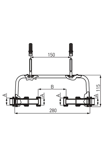 NO BRAND WODOMIERZA Mâner de consolă 1/2 " PION POZIUM