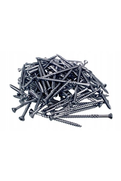 NO BRAND Șuruburi din oțel inoxidabil pentru terasă din lemn 5x80mm 200 bucăți