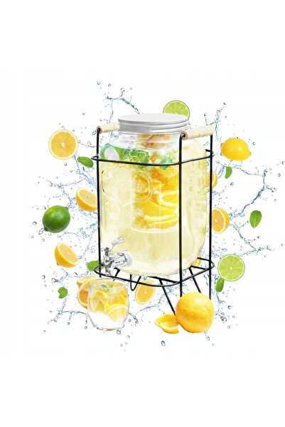 NO BRAND Dozator XXL de 8L cu robinet, pentru nuntă, grătar, limonadă, apă, s...