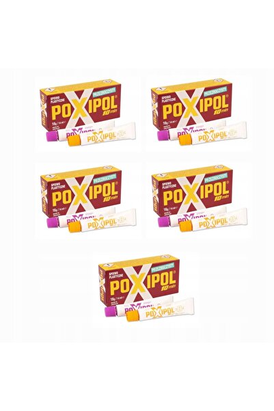 NO BRAND Adeziv POXIPOL bicomponent transparent 16g/14ml set 5 bucăți