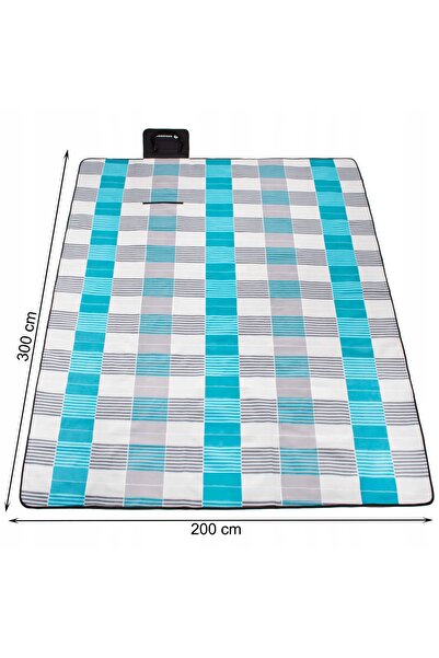 NO BRAND Saltea de camping și plajă 300x200cm, izolată, din polar, impermeabilă