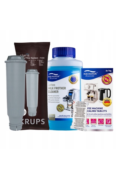 NO BRAND Filtru de apă pentru aparatul de cafea Krups F08801 + Lichid Latteo ...