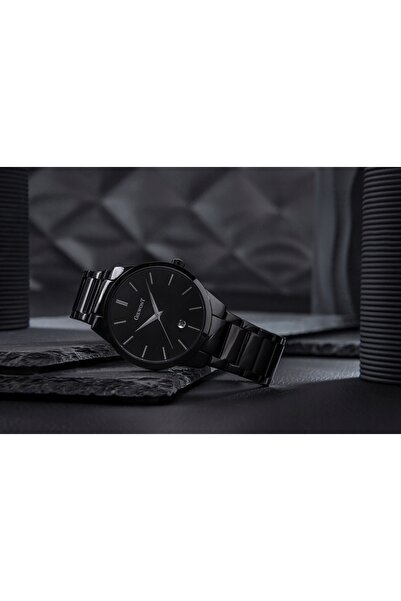 Giewont Ceas bărbătesc Timeless GW4290-1 cu curea neagră și afișaj dată + CUTIE