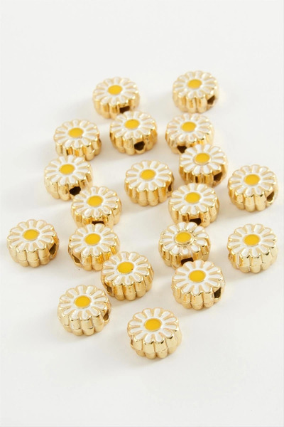 SORA GROUP Daisy Enamel Bracelet and Pendant Apparatus 1 Piece