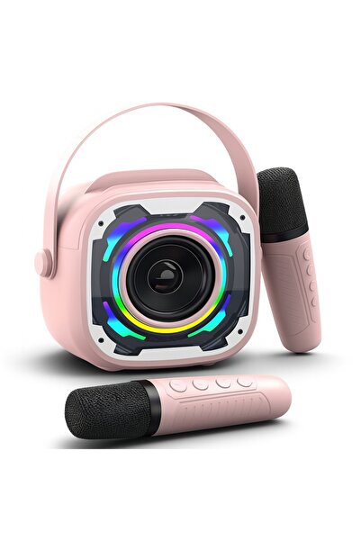 NO BRAND SPEAKER KARAOKE WIRELESS BLUETOOTH + 2 MICROFONE PENTRU COPII