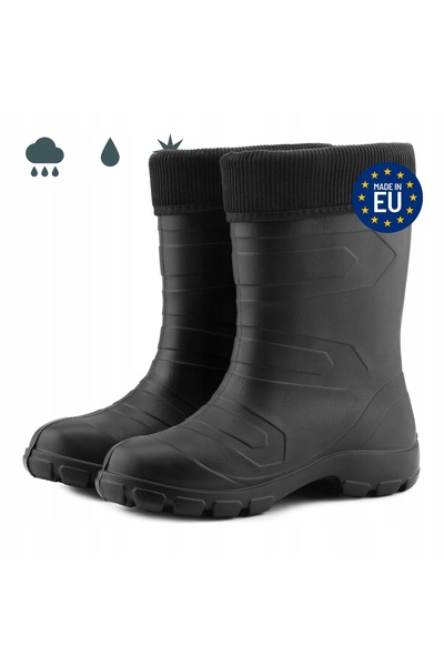 NO BRAND Cizme de damă călduroase din cauciuc EVA, LADEHEID LMG-879 Negru 38