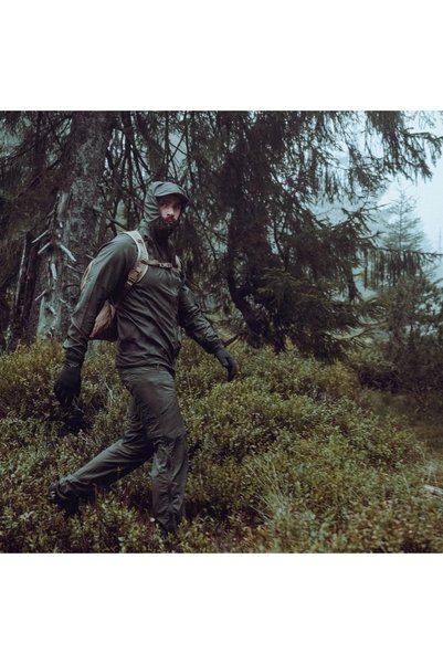 NO BRAND Pantaloni tactici bărbați Helikon Windrunner Windpack - Verde Taiga XS