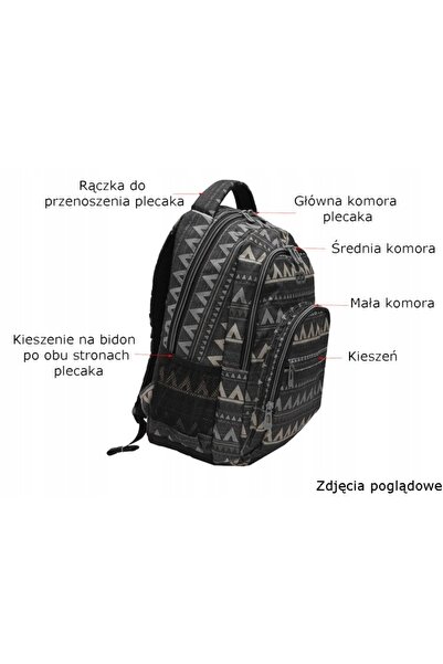 NO BRAND Rucsac școlar cu multiple compartimente, termoizolant, multicolor, 27 L
