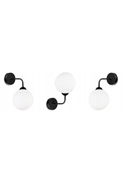 NO BRAND Lampă elegantă tip sconce, plafonieră, cu globuri, albă, LED