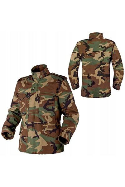 NO BRAND Jachetă militară M65 Helikon de tranziție cu strat interior Woodland...