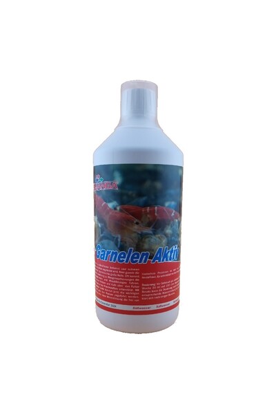 NO BRAND Femanga Garnelen Activ 1000ml oferă minerale esențiale pentru creveți.