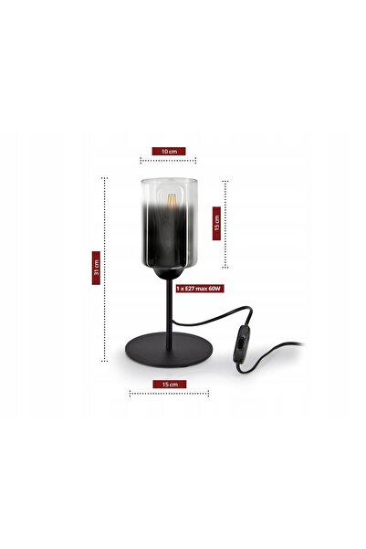 NO BRAND Lampă decorativă de veghe, tub de grafit transparent