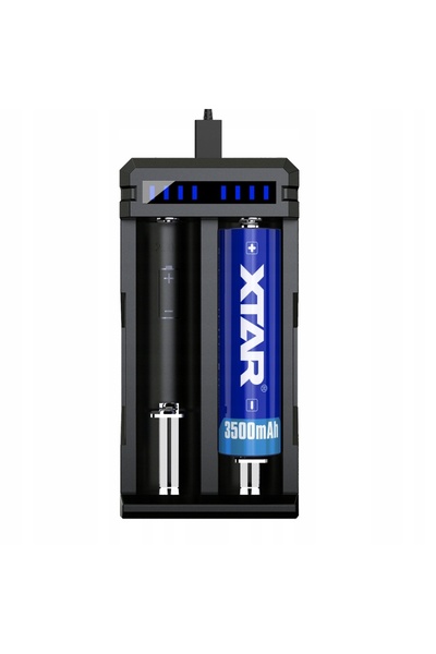 XTAR Încărcător rapid pentru pachet de baterii cilindrice Li-ion 18650 SC2