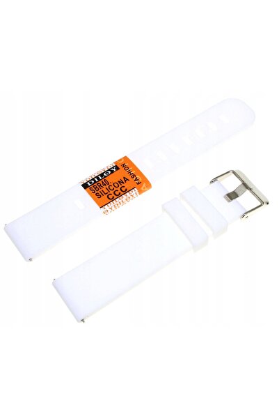 NO BRAND Curea albă din silicon pentru ceasul inteligent, 20 mm, DILOY SBR40