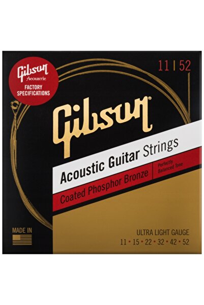 NO BRAND 11-52 Corzi de chitară acustică din bronz fosforat, acoperite, Gibso...