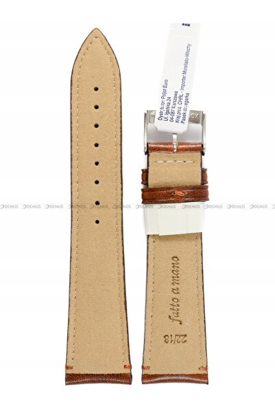 NO BRAND Curea de ceas elegantă italiană din piele maro MORELLATO 22 mm X6122