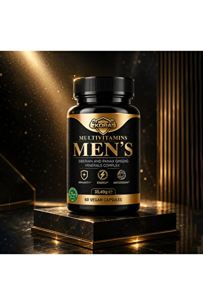 KORA Men's Multivitamins with Ginseng Energy &