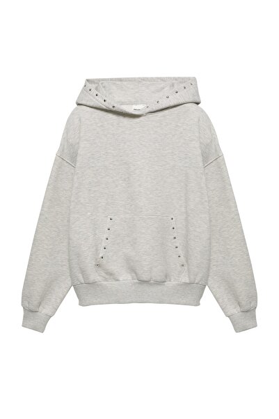 Pull & Bear Zımba detaylı kapüşonlu sweatshirt