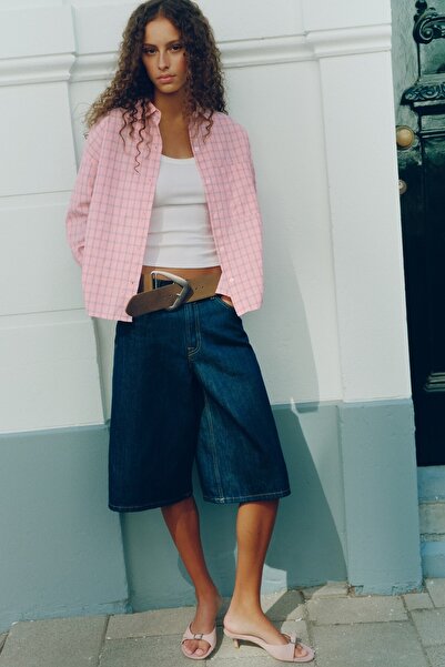 Pull & Bear Kareli cepli gömlek