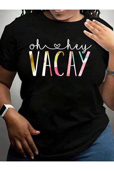 23ERVA Oh Hey Vacay Cute Floral Design Summer Vacation Teacher Back To School...