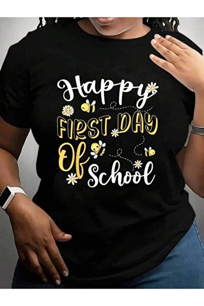NOURAM Happy First Day Bees Teachers Students Funny Back To School Black Grap...