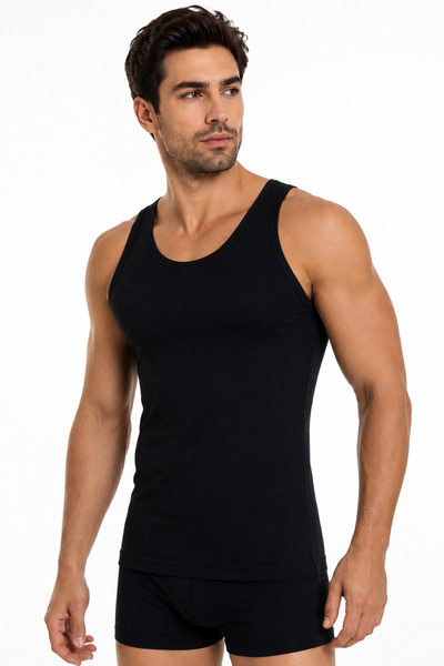 Quatarze Yildiz Çamaşir 3-Pack Bamboo Men's Undershirts Soft Textured, Breath...