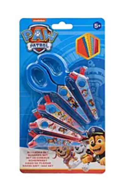 PAW PATROL Foarfece cu 5 forme în zig-zag, multicolore