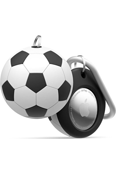 Elago Θήκη AirTag 2 / 1 Ball Series Soccer Case Premium Σιλικόνης με Μπρελόκ ...