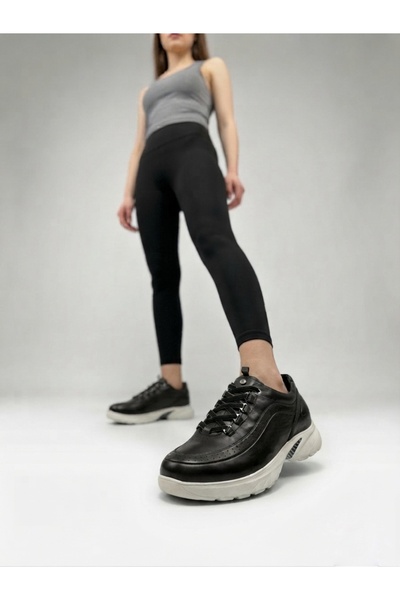 Mammamia 3265 Women's Genuine Leather Sneaker - 3.5 cm