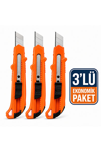 YANARLAR HMP Pro Alüminyum Maket Bıçağı – 3’lü Ekonomik Paket