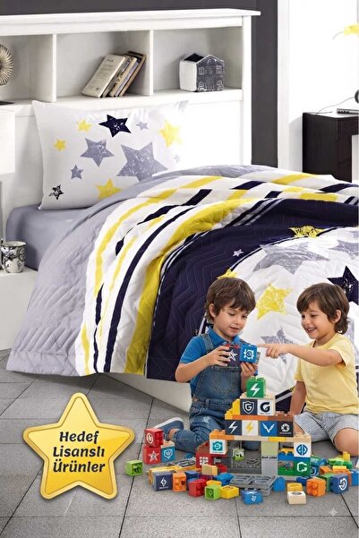 Taç Kristal Kapitoneli Nevresim Takımı Tutku Tek Kişilik (Dört Mevsim) %100 P...