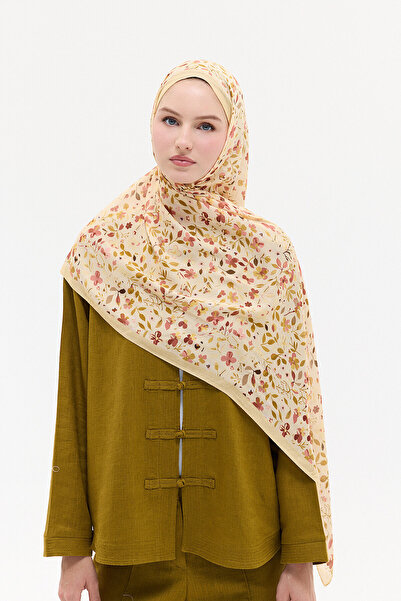 cs camellia scarf Sora Rami Shawl - Camel