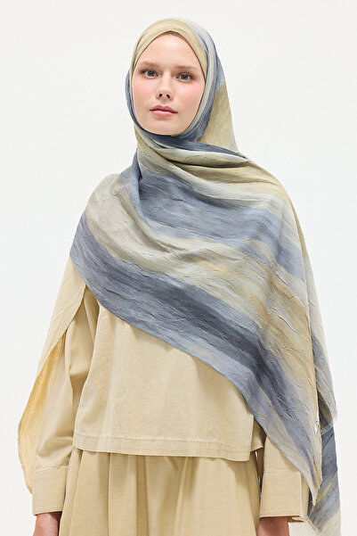 cs camellia scarf Σιωπηλό Σάλι Κράσ - Κίτρινο Γκρι