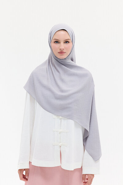cs camellia scarf Σχέδιο Λαβύρινθου Σάλι Ζακάρ Ράμι - Ασημί