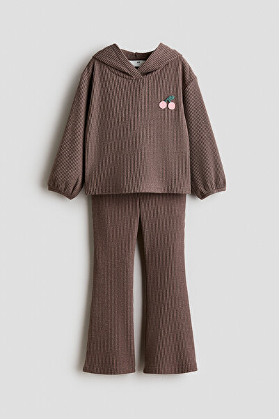 H&M 2 Parçalı Lastik Örgülü Set