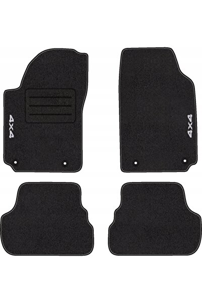 NO BRAND Covorașe auto cu logo 4x4 pentru Audi A6 C4 (1994 - 1997) set comple...