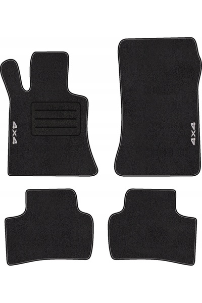 NO BRAND Covorașe auto cu logo 4x4 pentru Mercedes GLK X204 (2008 - 2015) set...