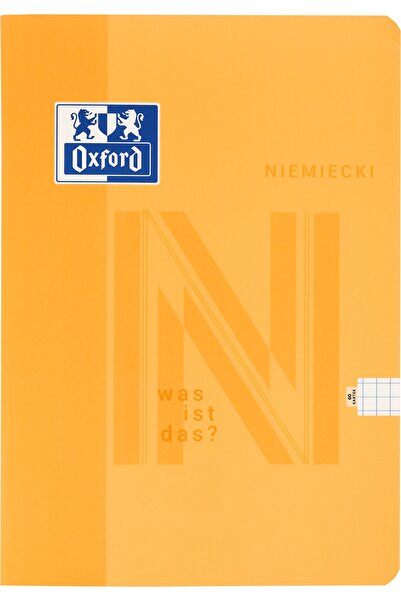Oxford Caiet german A5/60 file, cu grilă și marimea liniei x6