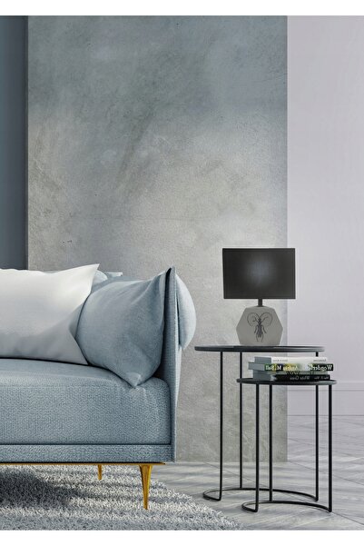 NO BRAND Lampă de masă Candellux ANIMI 1xE14 40W gri-negru, beton/țesătură Ca...