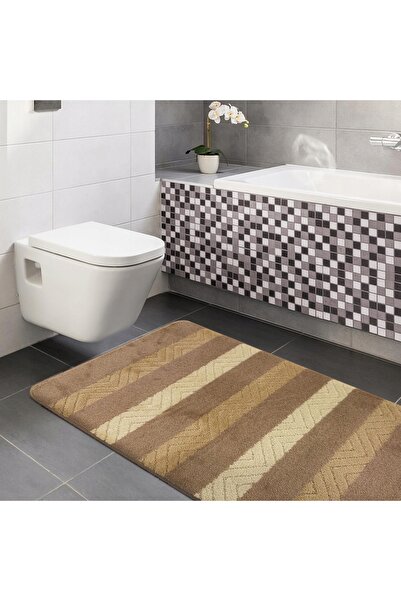 NO BRAND Covor de baie 02 bej Set 50cmx80cm 40cmx50cm