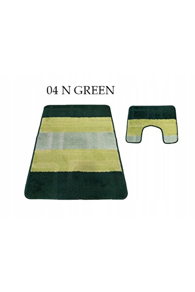 NO BRAND Covor de baie 04N verde Set 50cmx80cm 40cmx50cm