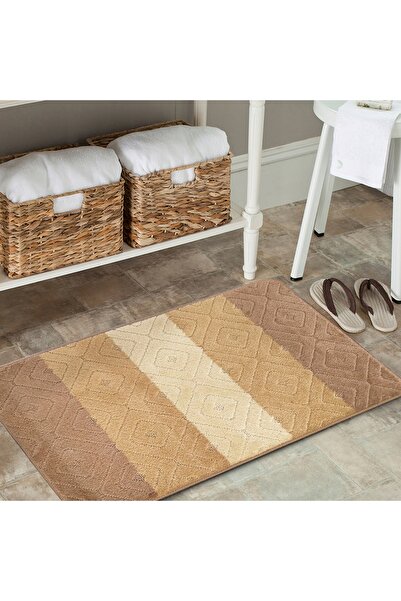 NO BRAND Covorașe de baie 03N bej Set 50cmx80cm 40cmx50cm