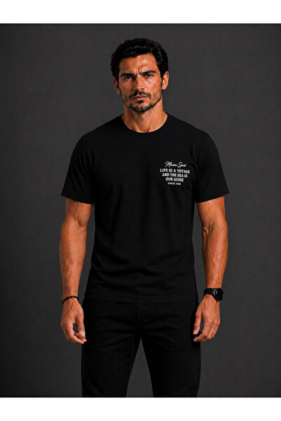 Marine Spirit Baskılı Erkek T-Shirt