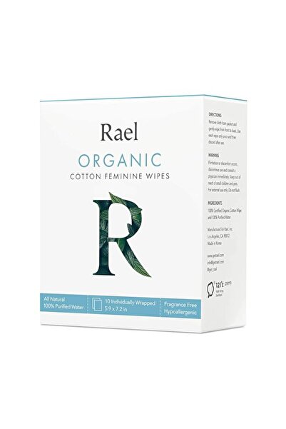 Generic Brand Rael Body Wipes, Organic Cotton Wipes for Women - Unscented Bod...