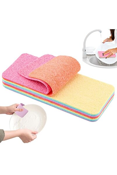 Generic Brand Bukela 12 Layer Super Microfiber Sponge, Rainbow Multi Layered ...
