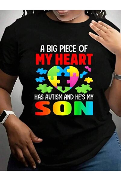 k222 A Big Piece Of Heart Has Autism And He's My Son Cruise Vacation Trip Bla...