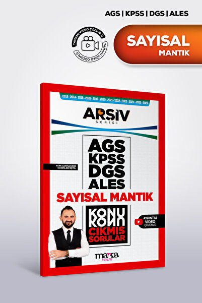 Marka Yayınları AGS KPSS DGS ALES SAYISAL MANTIK Konu Konu Çıkmış Sorular Yas...