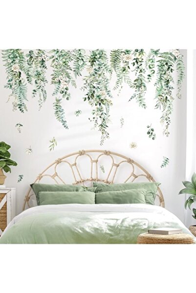 Generic Brand decalmile Green Plants Leaves Wall Decals Hanging Vines Tropica...